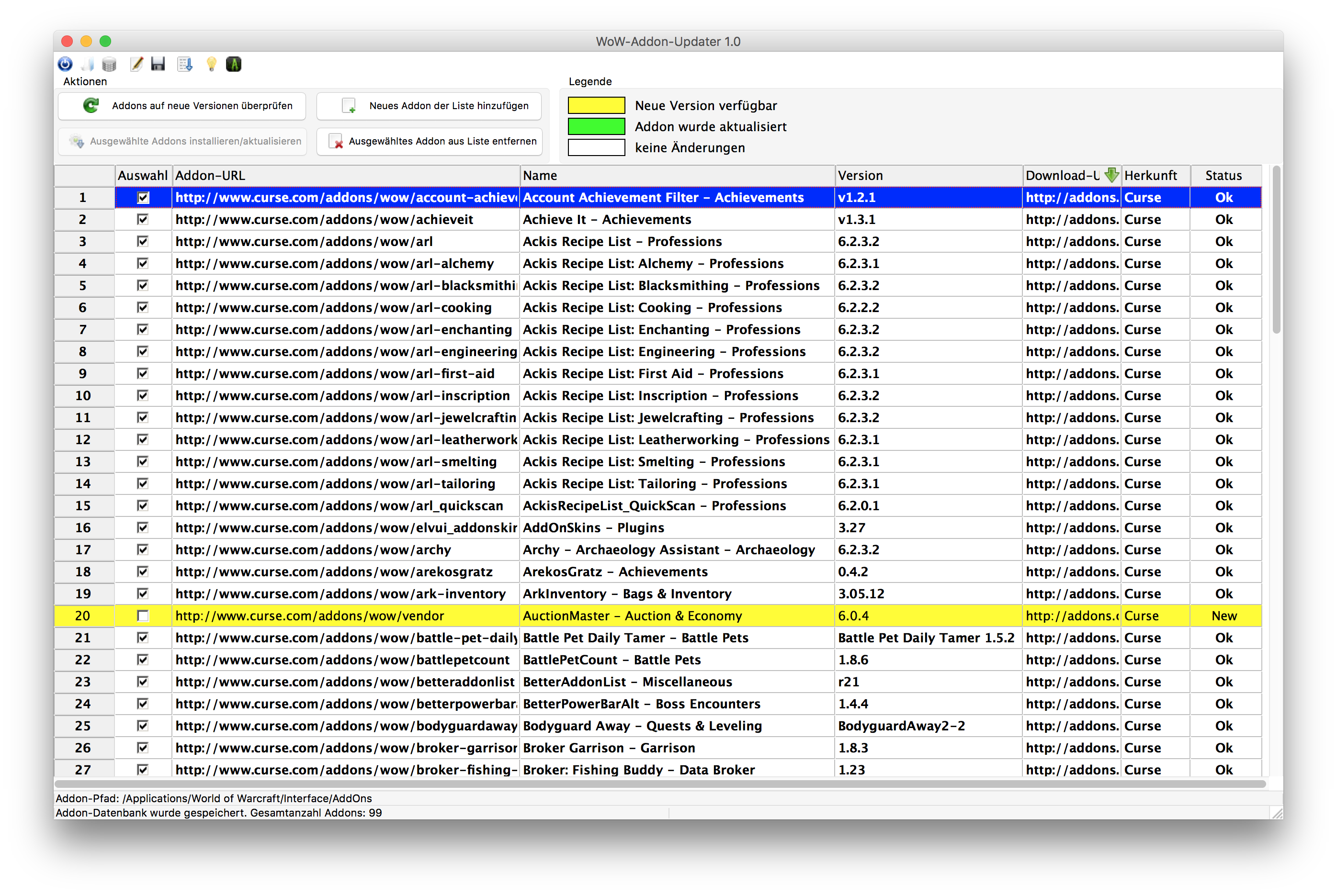 WoW-Addon-Updater - OS X 01