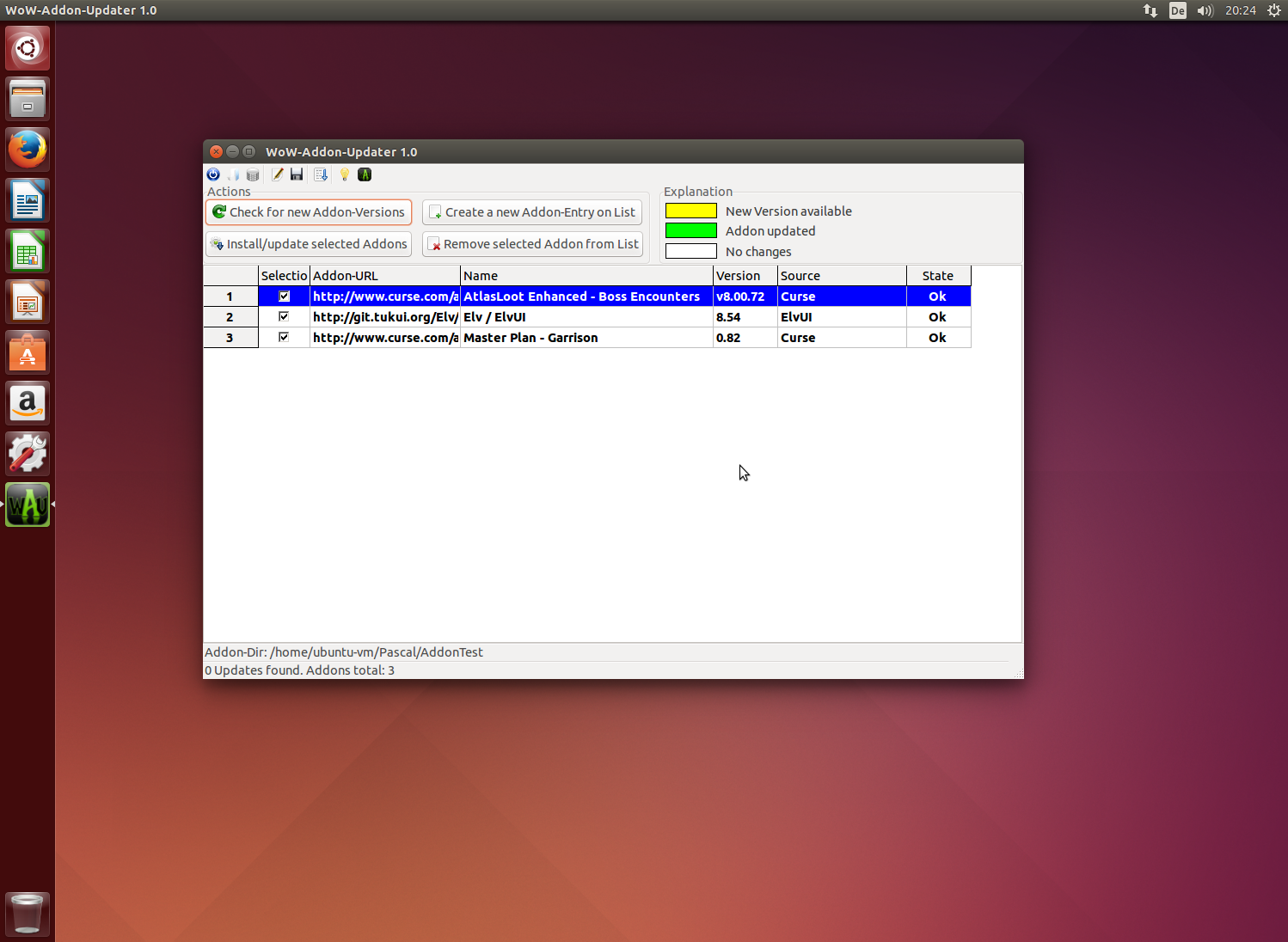 WoW-Addon-Updater - Ubuntu 01