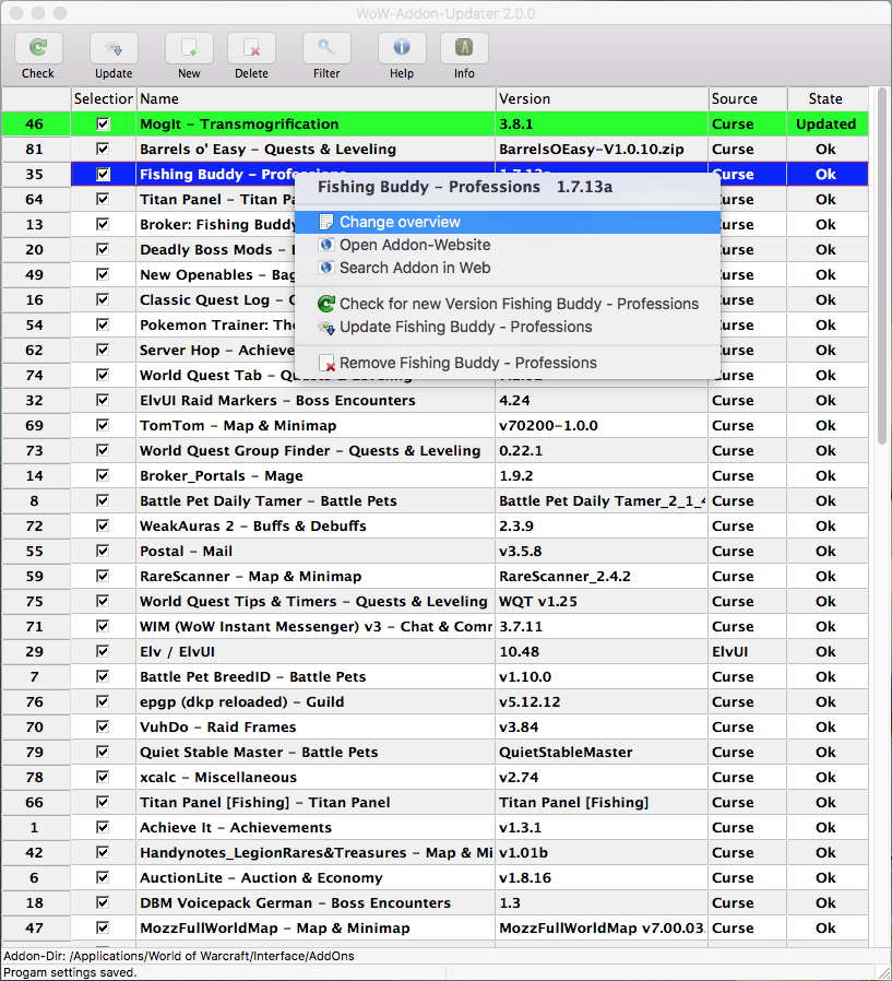 WoW-Addon-Updater 2.0 - macOS 02